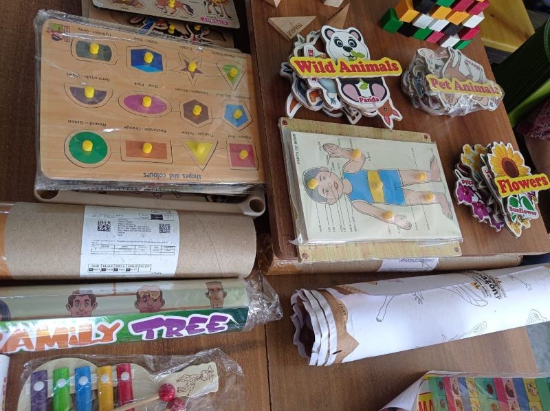 Government Primary School for Children with Special Needs, Lower Lerie, Kohima acquired 30 Teaching Learning Materials and equipments on May 10. (Morung Photo)